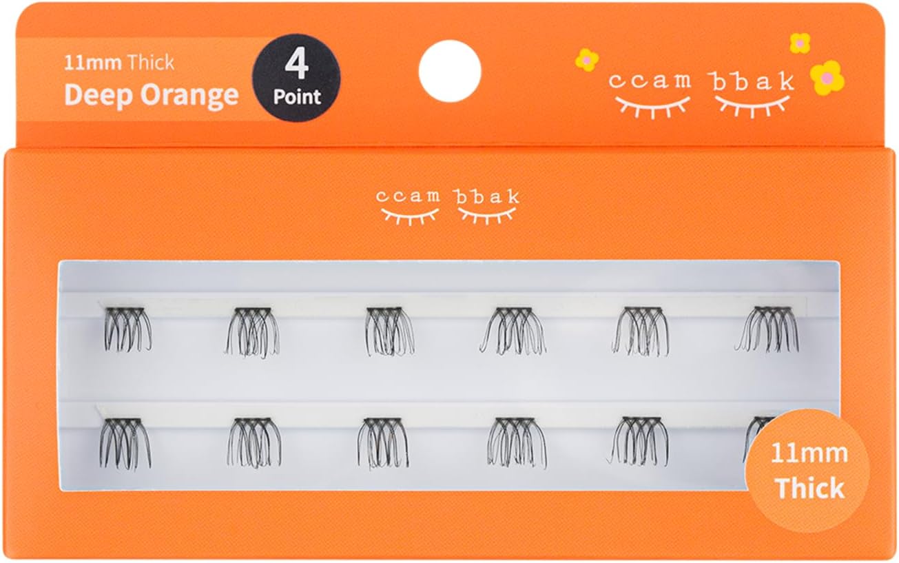 CCAMBBAK Partial False Eyelashes Eyelash Extensions Semi-Permanent Idle Eyelash Type 0.3 - 0.5 inches (8 - 12 mm), Matsueku Self False Eyelashes, Natural, Popular, DIY False Eyelashes (0.4 inch (11