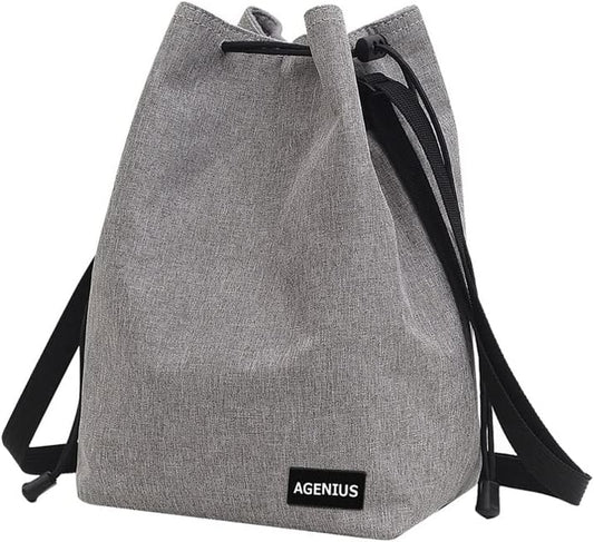 KOOLRIVER Camera Case for Nikon Z fc/Z SLR Camera Bag Drawstring Men's Shoulder Bag Simple Casual Handbag SLR Camera Case Shoulder Bag SLR Girl Cute Boys Unisex Cool Fashionable (Light Gray)