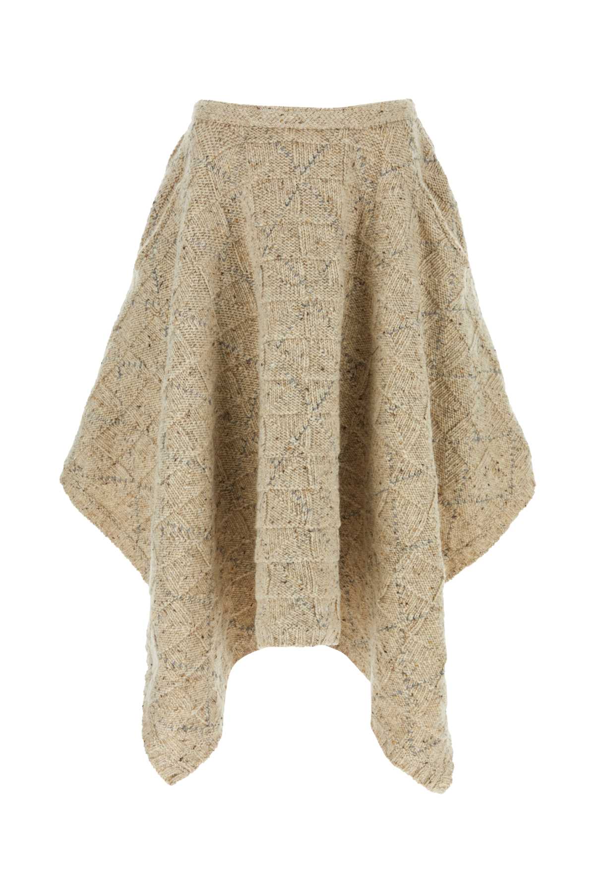 Bottega Veneta ボッテガベネタメランジカプチーノウールスカート - Image 1