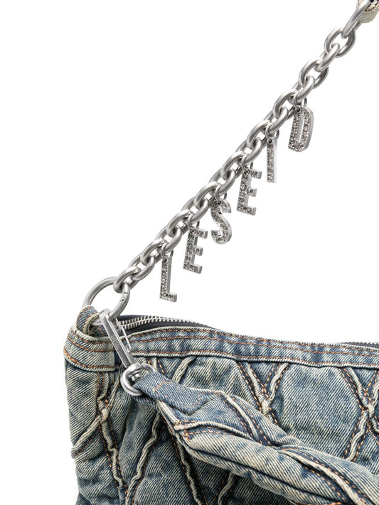 Diesel ディーゼルチャームデニムショルダーバッグ - Image 1