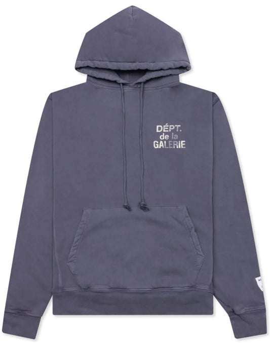 GALLERY DEPT. 'NAVY' FRENCH LOGO HOODIE