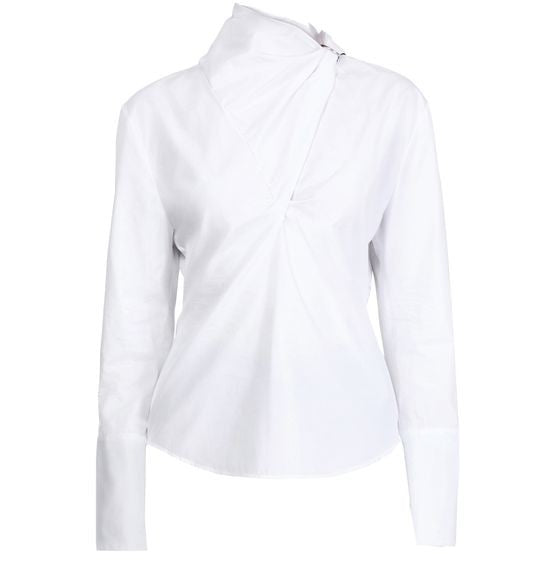 COURREGES Knotted poplin blouse - Image 1