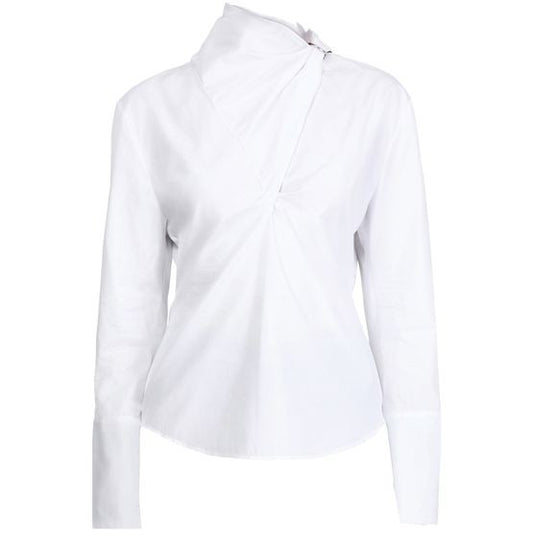 COURREGES Knotted poplin blouse - Image 1