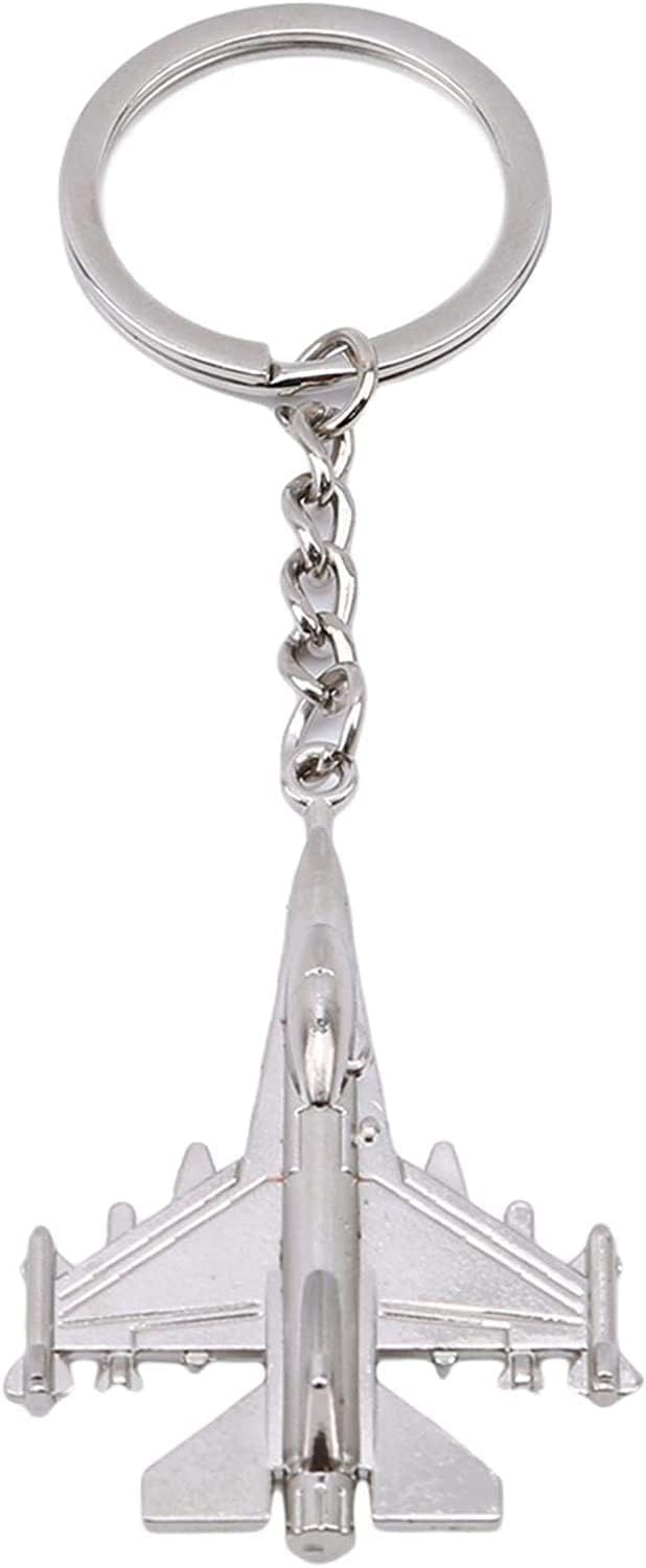 Mini Airplane Fighter Model Metal Pendant Keychain Keychain Gift Convenient Design