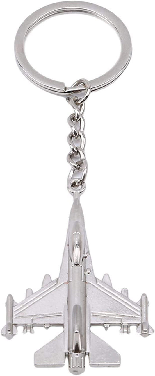 Mini Airplane Fighter Model Metal Pendant Keychain Keychain Gift Convenient Design