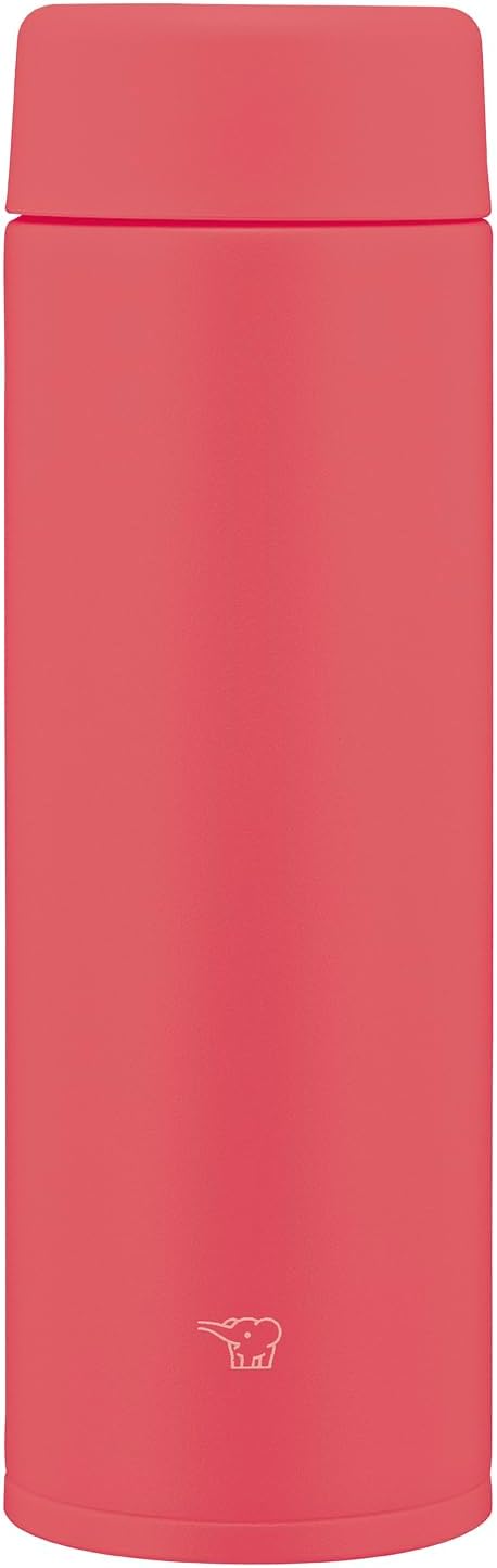 Zojirushi Water Bottle, 16.2 fl oz (480 ml), [Zojirushi's Evolved Standard Mug] Dishwasher Safe, Seamless Stopper, Only 2 Parts to Wash, Compact, Hot & Cold Retention, Screw, Poppy Red SU-AA48-RM