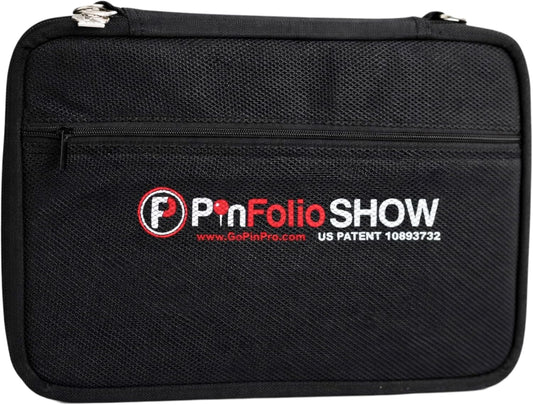 PinFolio Bolsa de exhibición de alfileres, libro de pines ligero diseñado para almacenamiento y fácil comercio hasta 150 pines esmaltados de 1 pulgada