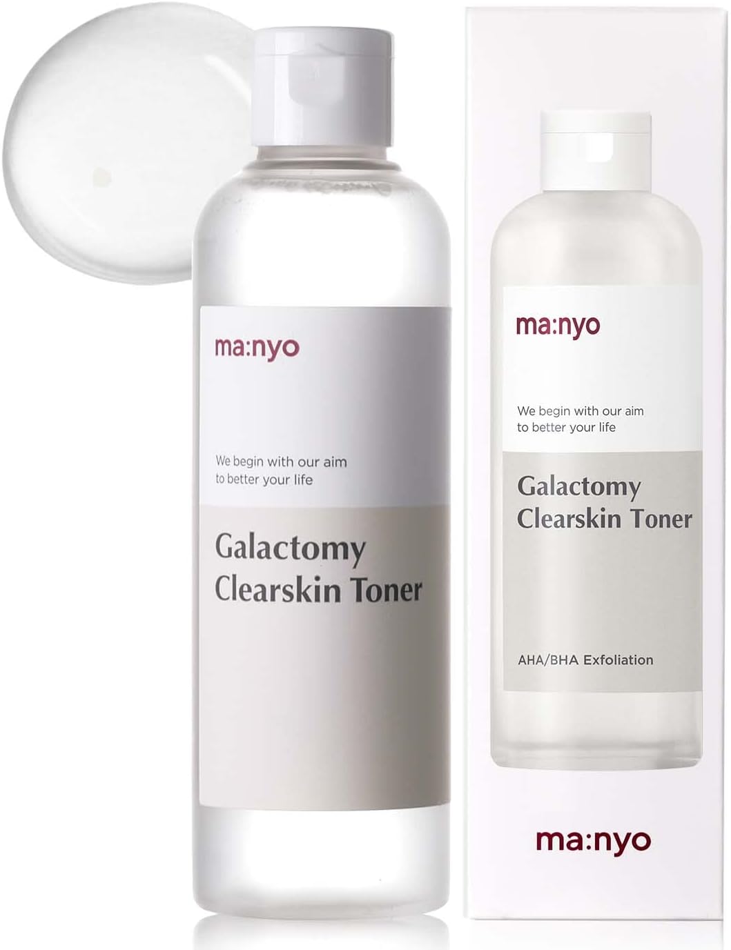 ma:nyo Galactomy Clear Skin Toner, 7.4 fl oz (210 ml), Exfoliating Care, Tone Up, Skin Texture, Lotion, Wiping Lotion, LHA/PHA, Korean Cosmetics, Magno, Ma:nyo Skin Care, Galactomy Clearskin Toner