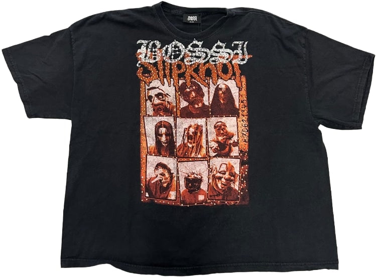 BOSSI 'SLIPKNOT GRIDFACE' RHINESTONE VINTAGE TEE