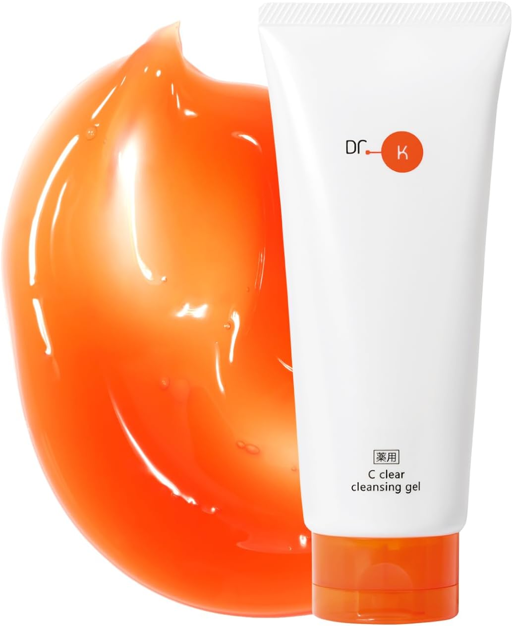 Dr. K Medicinal C Clear Cleansing Gel (Quasi-Drug) (Makeup Removal), Vitamin C Derivative, Pores, W Face Wash Not Required, Eyelash Exfoliating Cleansing