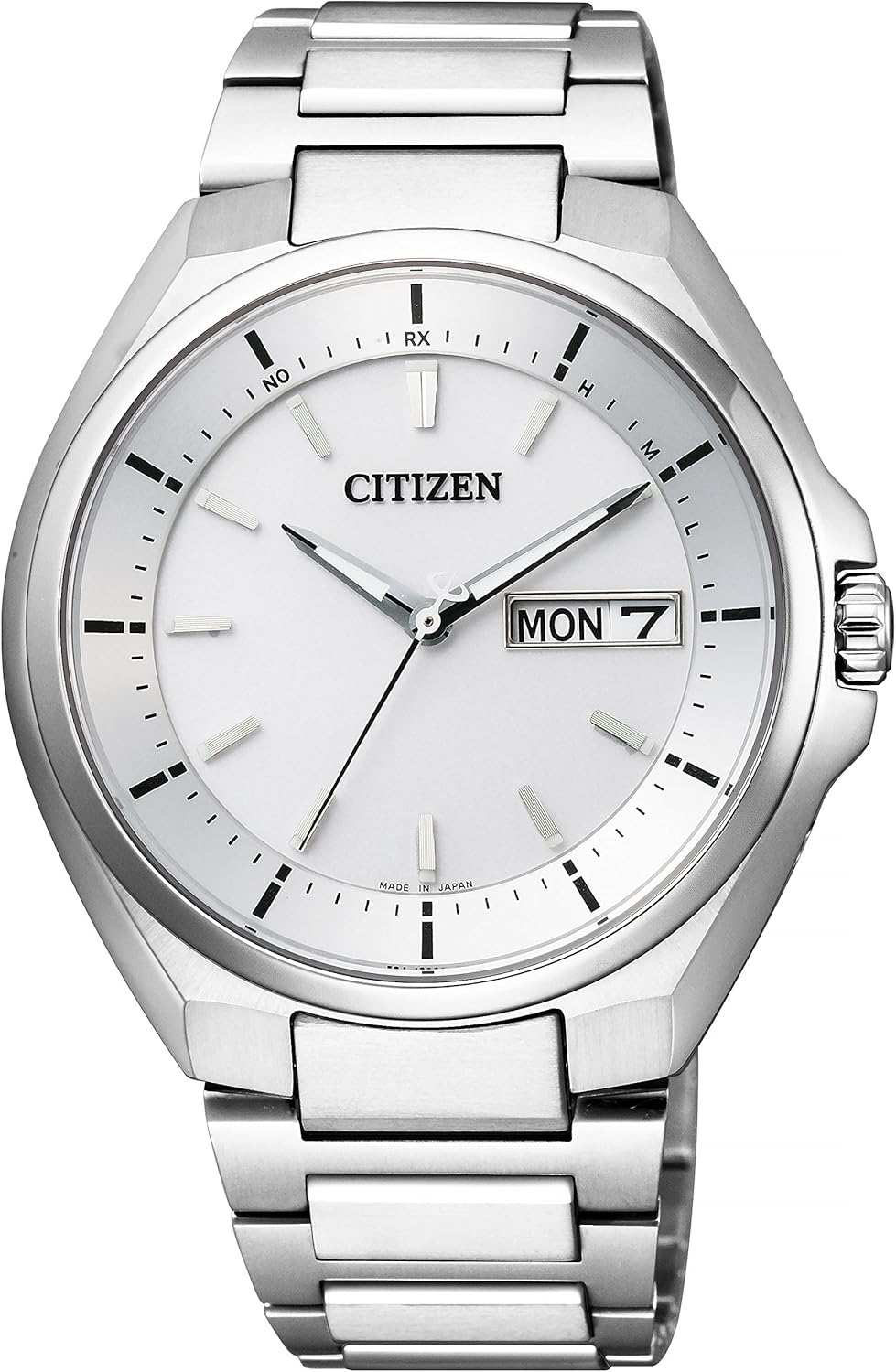 Citizen AT6050-54A Attesa Eco-Drive Wristwatch, Radio Watch, Day-Date Display