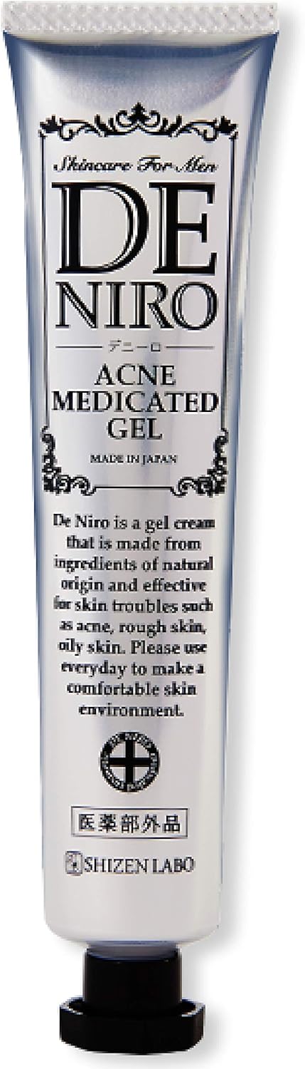 Natural Research Institute Quasi Drug Denilo [Men's Acne Prevention, Skin Care, Medicated All-in-One Gel [Hyaluronic Acid Collagen Formulated] Additive-Free 1.6 oz (45 g) (Approx. 1 Month Worth)