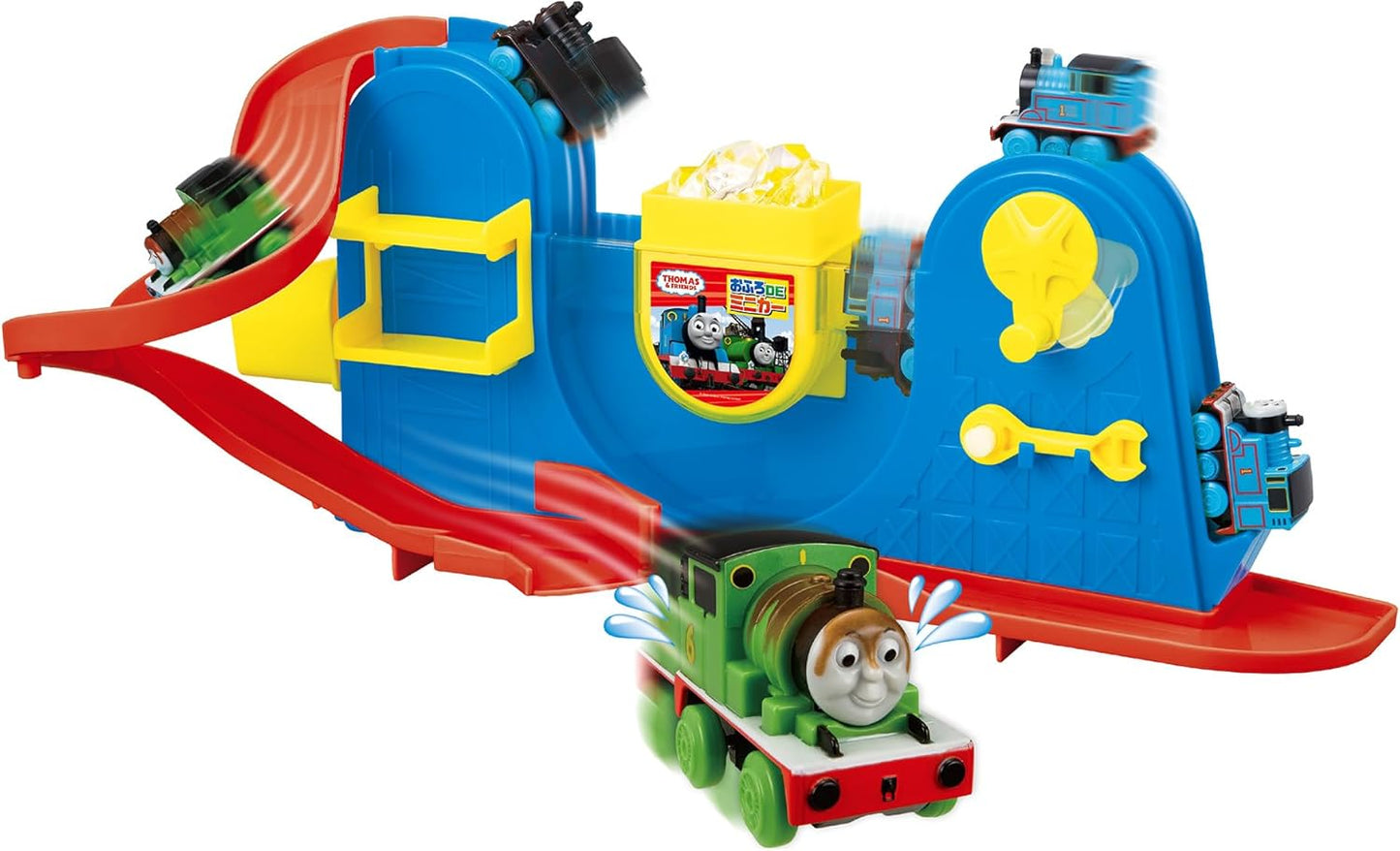 PILOT Bath Time Mini Car, Thomas the Tank Engine, Thomas & Percy Set, Educational, Suitable for Ages 3 and Up, Gift, Locomotive