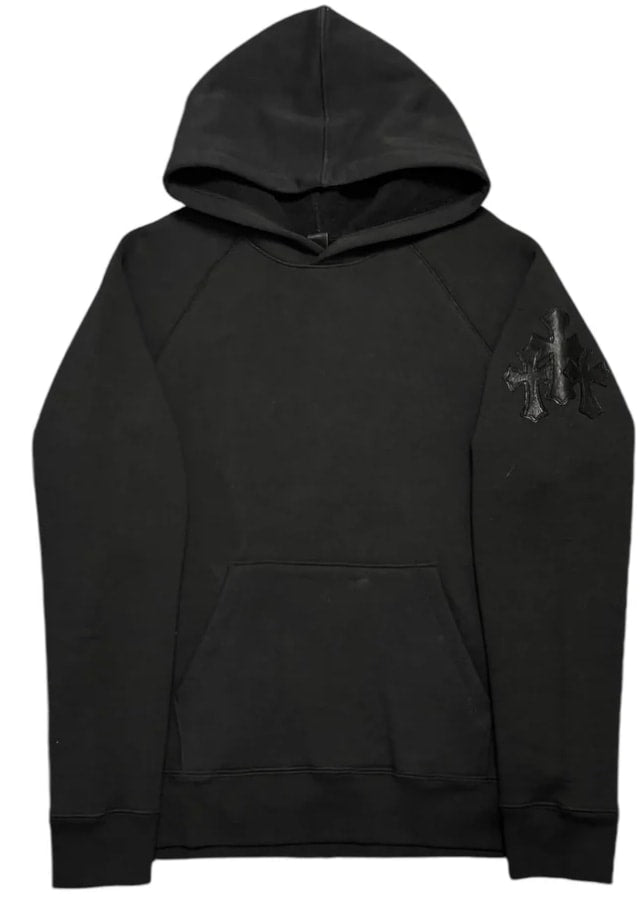 CHROME HEARTS 'TRIPLE CROSS' BLACK PAPER JAM HOODIE