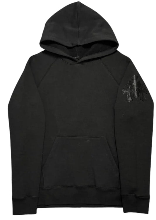 CHROME HEARTS 'TRIPLE CROSS' BLACK PAPER JAM HOODIE