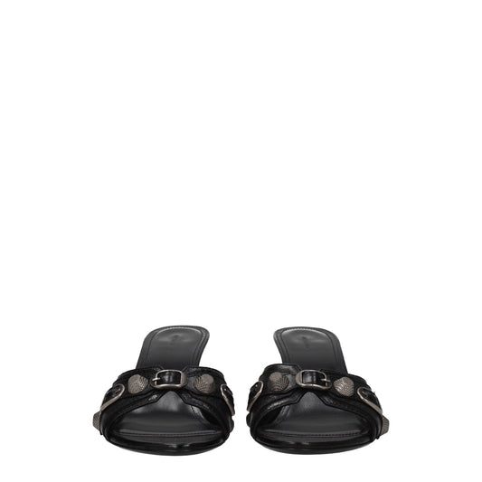 Balenciaga Sandals Cagole Woman Leather Black - Image 1