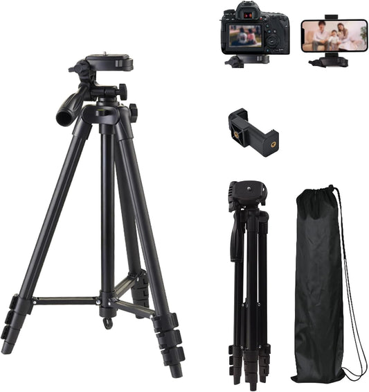 KAKOTOPA Camera Tripod, Smartphone Tripod, Portable Mini Tripod, Tabletop Tripod, 5 Levels of Telescopic Adjustment, Free Head Included, 360° Rotation, Convenient to Carry, For Canon, Nikon, Sony,