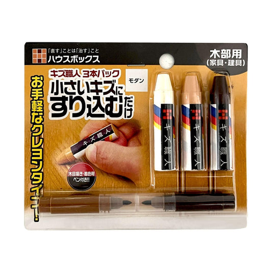 House Box Kizakushi 3 Piece Modern Crayon Type Furniture Furniture Furniture Fixing Small Scratch Repair Filler