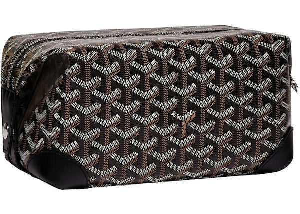 GOYARD 'BLACK' BOWLING 25 TOILETRY BAG