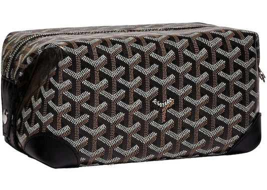 GOYARD 'BLACK' BOWLING 25 TOILETRY BAG