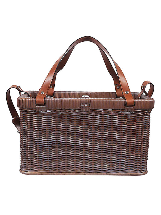 Brunello Cucinelli Wicker Basket Bag - Image 1