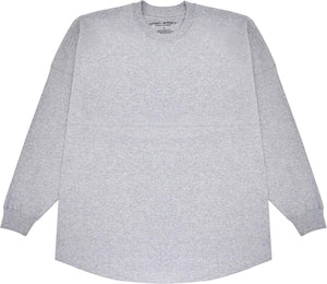 Spirit Jersey Core Essential Jersey, de gran tamaño, unisex, de manga larga, pesado, preencogido, 100% algodón