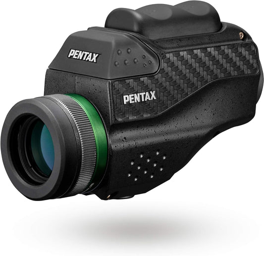 The Pentax 63620 Monocular VM 6x21 WP is easy to use with one hand. Ergonomically designed for easy operation. Waterpro
