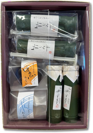 Nakamoto Summer Gift, Summer Visitor, Afterheat Visit, Homecoming Souvenir, Sweets, Present, Saika-an Ooki, Imoya First Senjiro, Cool Sweets 6 (Hosotake Mizu Yokan, 2 Green Tea, 2 Matcha, Nagatake