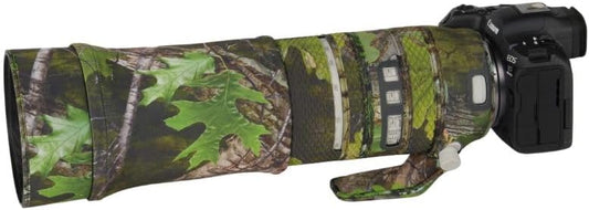 SUPBIG Canon Lens Coat Waterproof Material Lens Protector for Canon RF 100-500mm F4.5-7.1 L IS USM Telephoto Lens Coat Camouflage Protective Cover Double Layer Fabric Guard Lens (Green Leaf Camo)