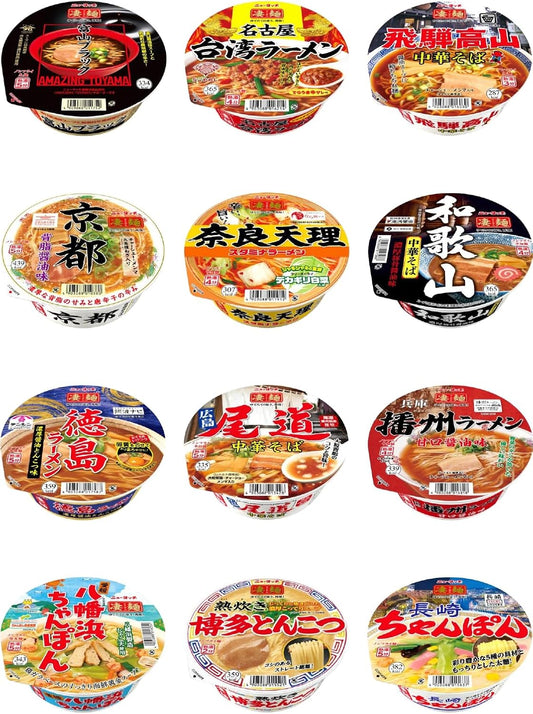 Newtouch Yamadai Super Noodles Local Ramen Taste Comparison Set (Western Japan Edition) 12 Pieces Second Edition
