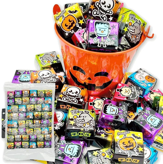 【クール便】チロルチョコ ハロウィン限定 2025年版 6種アソート 68個入り 個包装 パンプキン ブラッドストロベリー コーヒーヌガー入り お菓子セット
