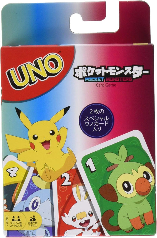 Mattel Games UNO GNH17 Pokemon Card Game Party Game, 2 to 10 Players, Ages 7 and Up, Pokemon