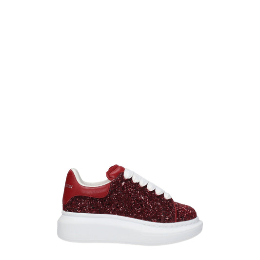 Alexander McQueen アレクサンダーマックイーンギフトのアイデアスニーカーキッズレディースグリッターレッド/カーネーション - Image 1