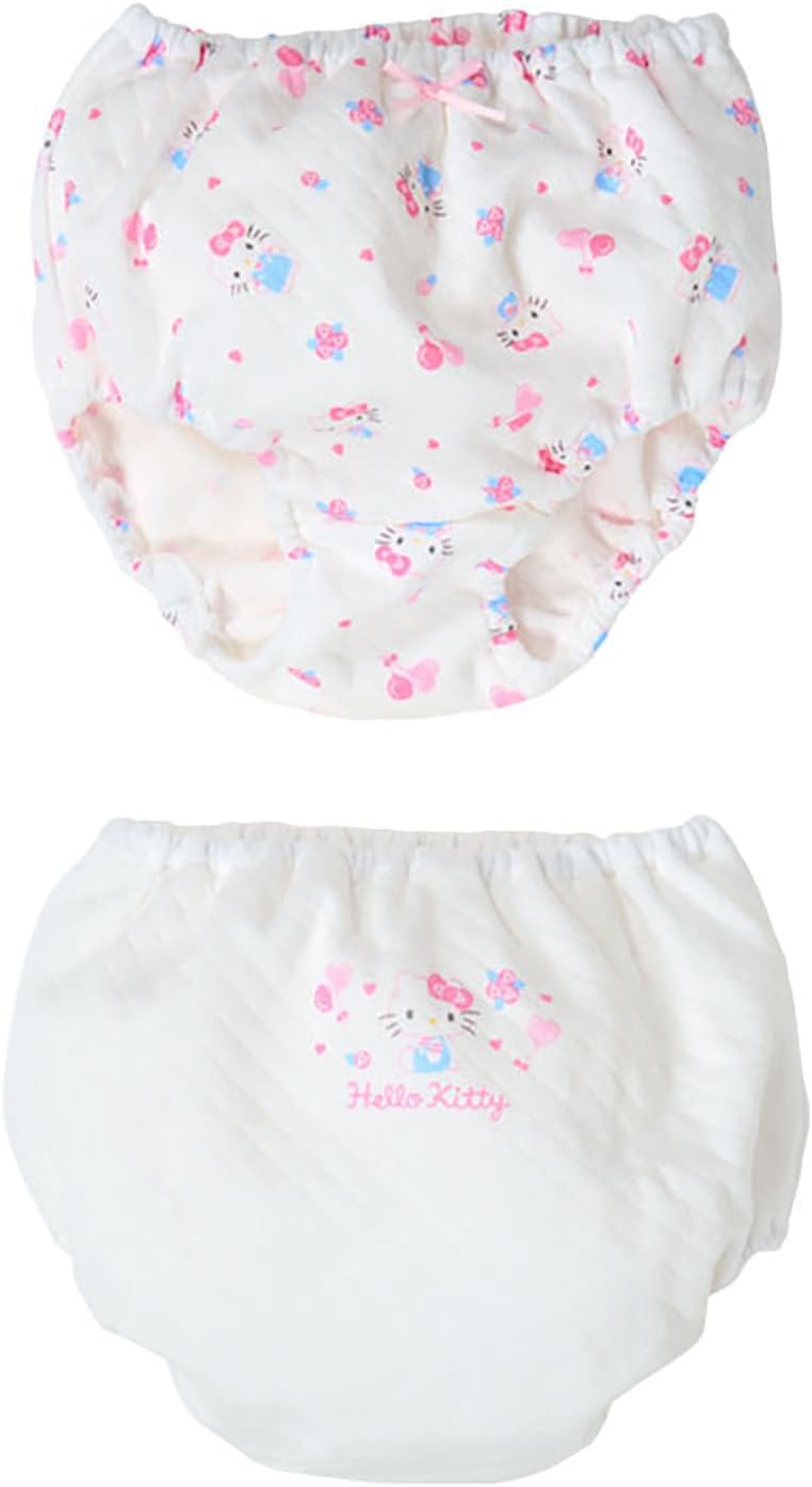 Sanrio 214663 Hello Kitty Kids Quilted Shorts, Set of 2, 39.4 inches (100 cm), Name Inside