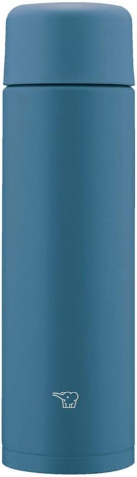 Zojirushi SM-MA35-AM Thermos, Seamless Straw, Small Capacity, 11.8 fl oz (350 ml), Screw Top, Stainless Steel Mug, Midnight Navy, Integrated Straw and Gasket, Easy to Clean, Only 2 Parts to Wash