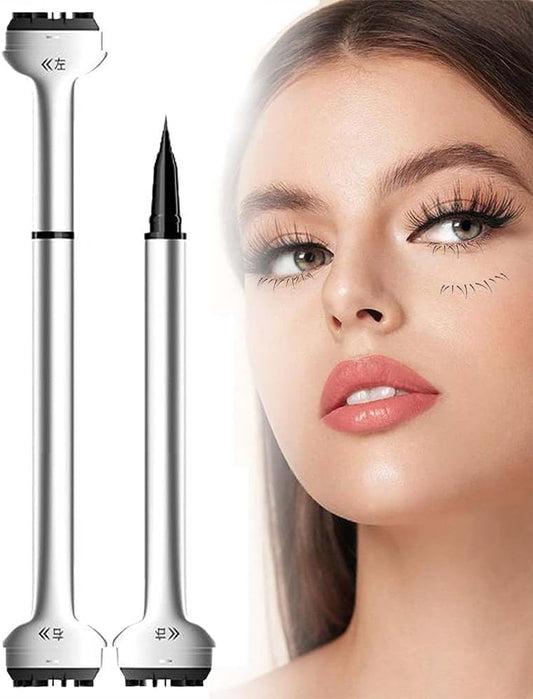 Lower Eyelash Stamp, Black Brown, Eyelash Stamp Including Eyelashes, Eyelash Maker, 2 in 1 DIY Stamping Eyelash Tool, Lower Eyelash Tool, Printed Eyelash Tool, Reusable, Easy to Apply, Long Lasting,