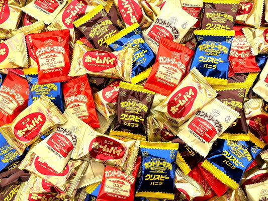 Country Mama Home Pie 5 Types 148 Pieces (110 Bags) Set Commercial Use Over 1kg Large Capacity Individually Wrapped Assorted Party Event Gift Distribution Scatter