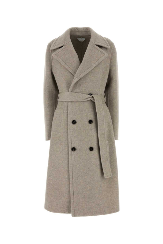 Bottega Veneta Dove Grey Cashmere Coat - Image 1