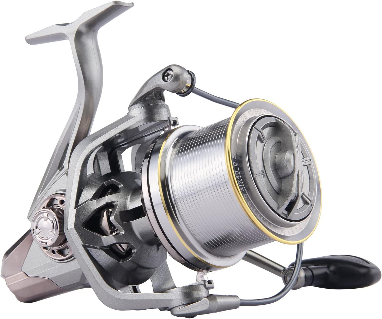 HAUT TON Spinning Reel 8000/9000/10000/12000/14000 Series 17+1BB Graphite/Metal Frame Surf Fishing Reel 4.8:1 Gear Ratio 55lb Drag Medium/Heavy Long Casting Coastal Offshore Saltwater Monster Fish