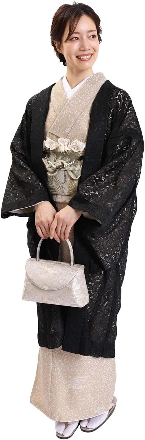 Okini Lace Haori Long Haori Full Lace Kimono Yukata