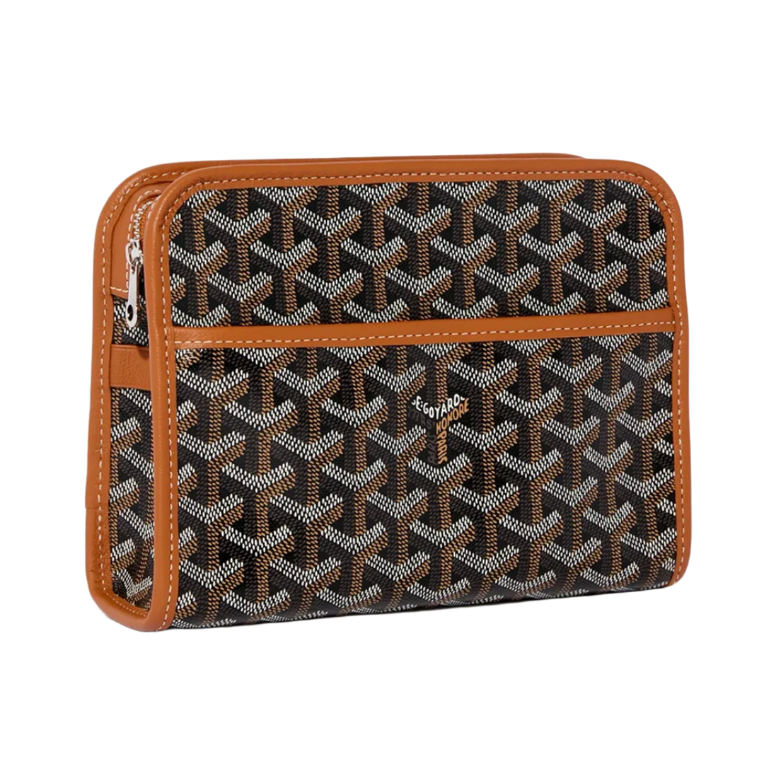 GOYARD 'BLACK TAN' JOUVENCE PM TOILETRY BAG