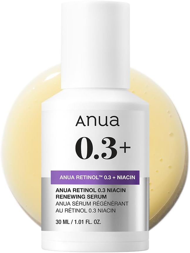 ANUA Retinol 0.3 Nia Synthesum, 1.0 fl oz (30 ml), Retinol Serum, Pores, Moisturizing, Sensitive Skin, Dry Skin, Skin Care, Korean Essence, Korean Cosmetics [Official/Genuine]