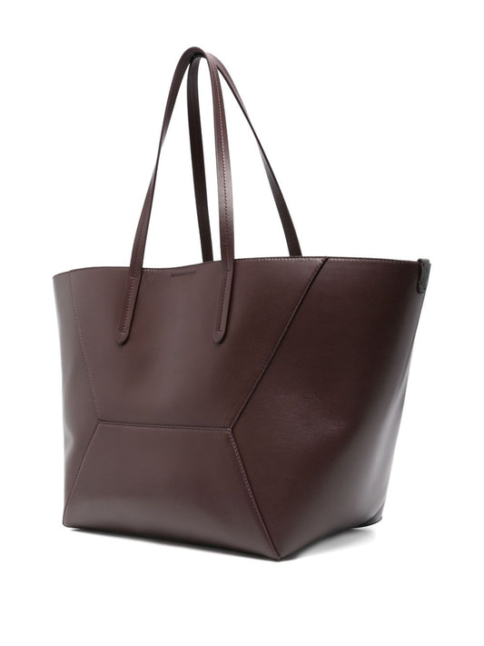 Brunello Cucinelli DCデュオレザートートバッグ - Image 1