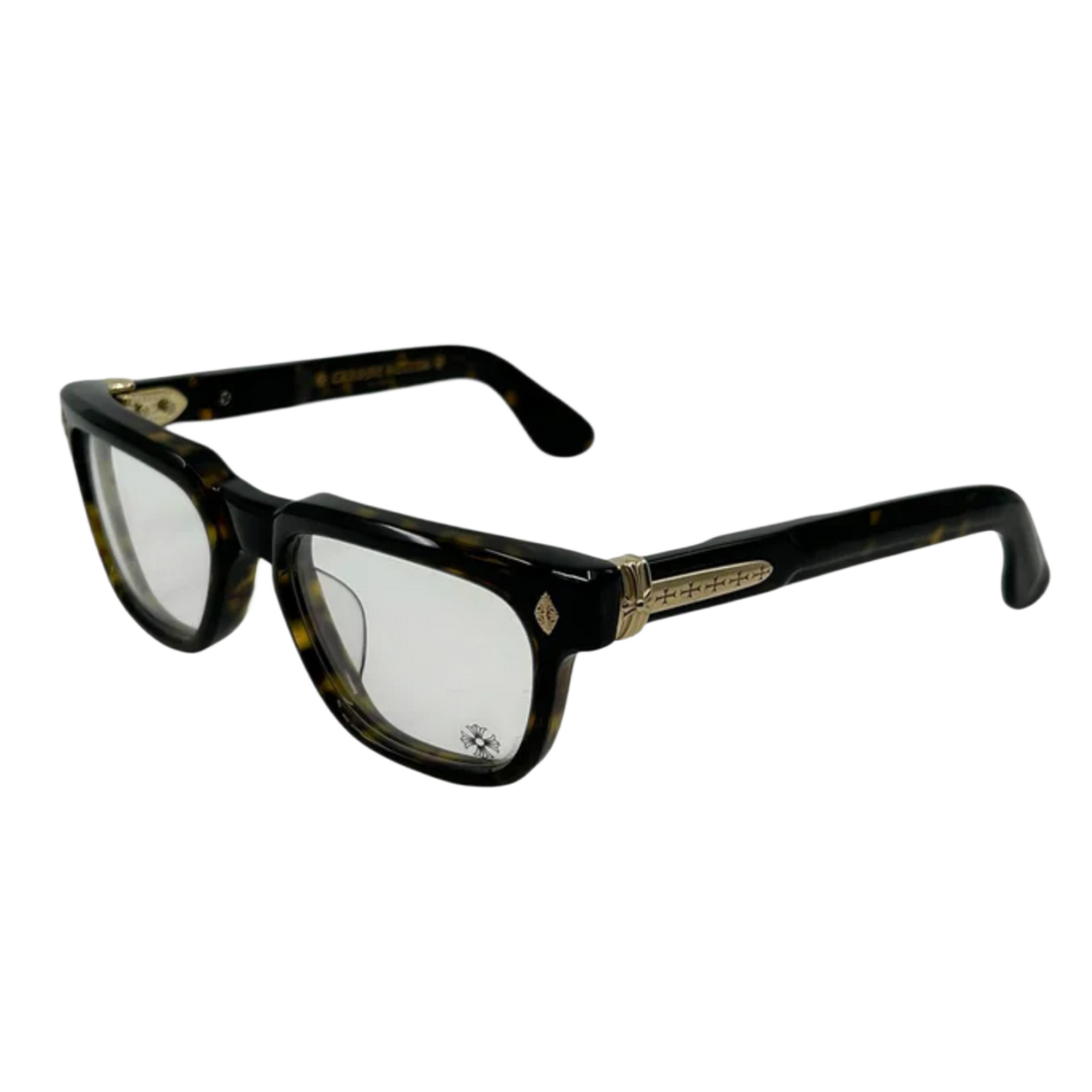 CHROME HEARTS 'PEN 15' DARK TORTOISE GLASSES