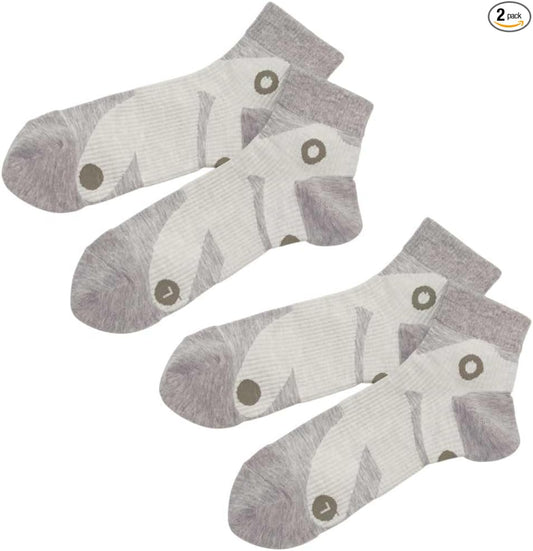 Sunyama Socks 2426 Carelance Foot Body Short Socks, Set of 2, 9.1 - 10.6 inches (23 - 27 cm), Made in Japan