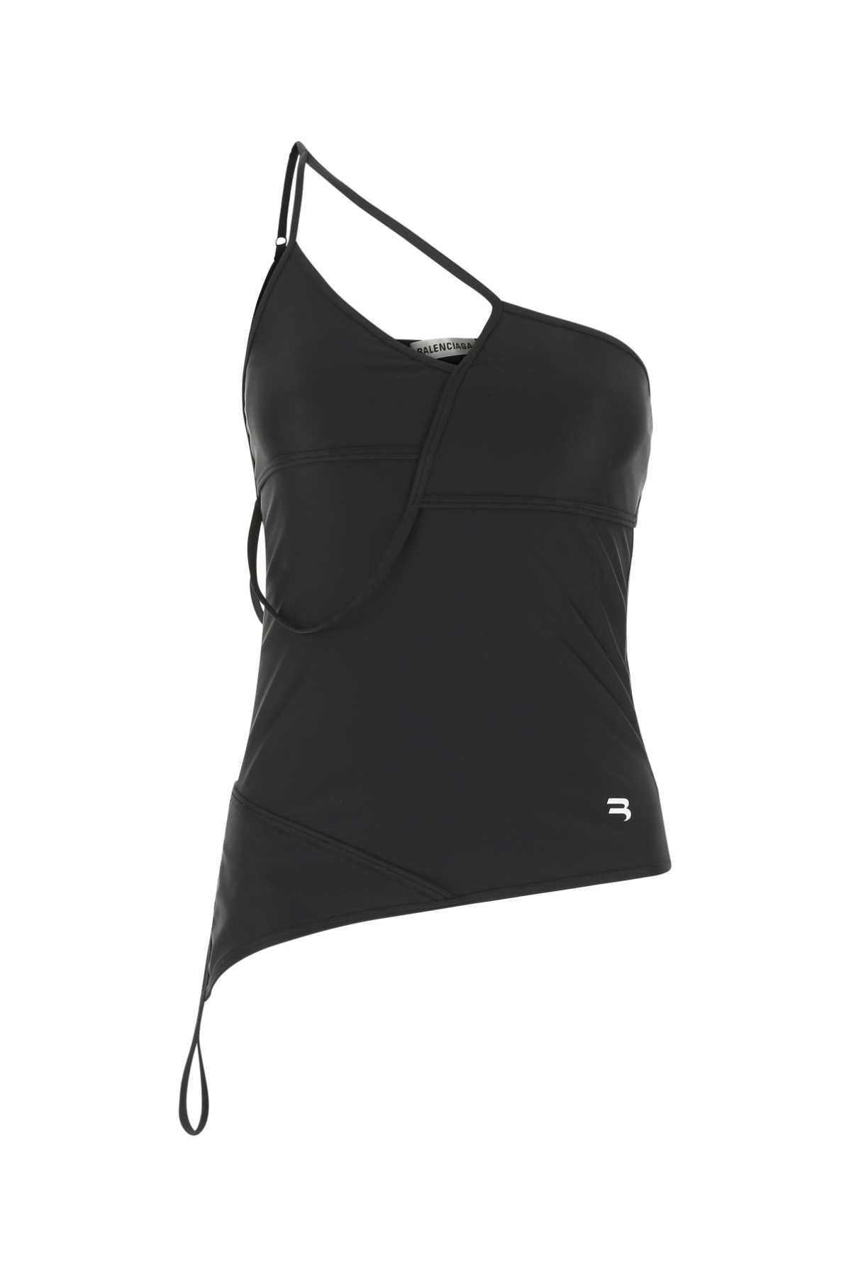 Balenciaga バレンシアガブラックストレッチナイロントップ - Image 1