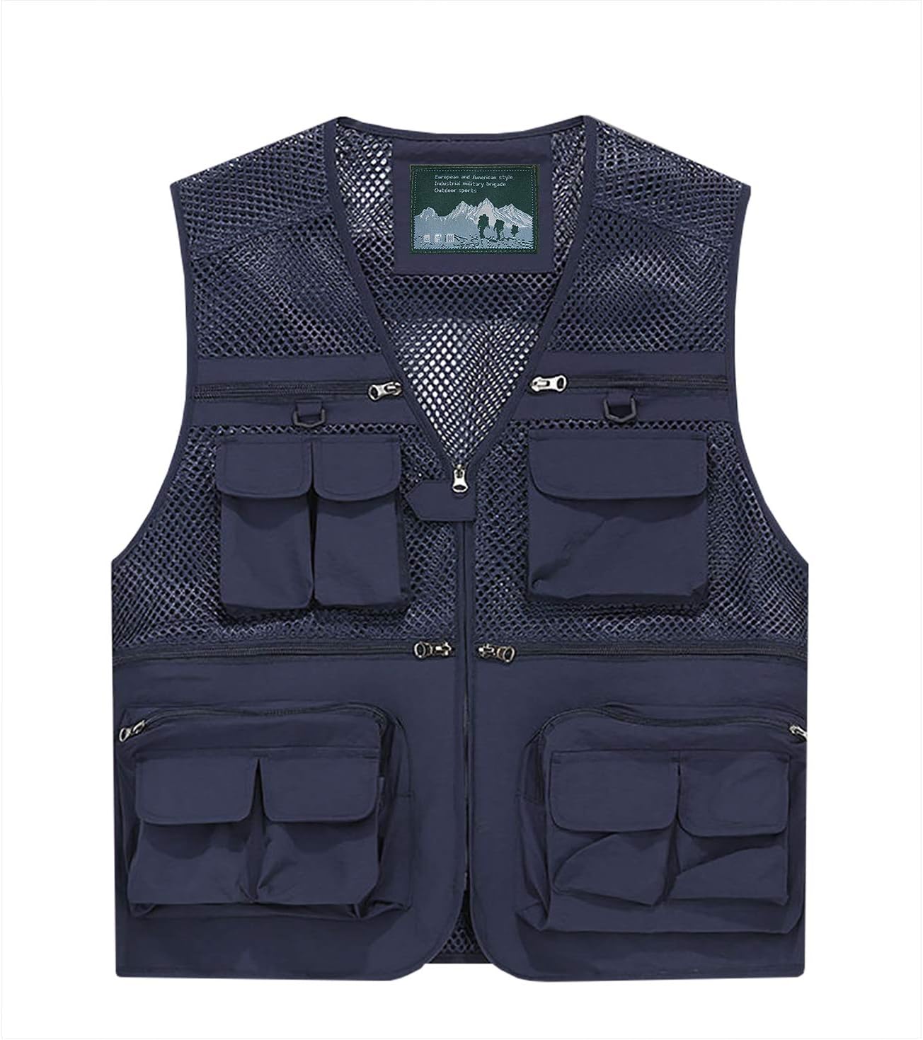 M's Life Outdoor Mesh Vest, Fishing, Photographer Vest, Breathable, Quick Drying, Multi-functional Jacket