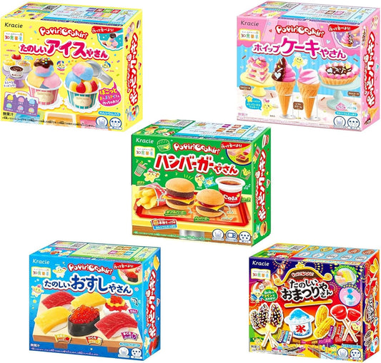 Kracie Foods Educational Snacks Best Seller 5-Type Assortment Total 5 Pieces