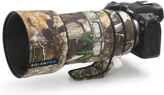 ROLANPRO Waterproof Lens Cover for Canon RF 70-200mm F2.8 L IS USM Camouflage Rain Cover Lens Protective Sleeve Case - #27 Jungle Waterproof