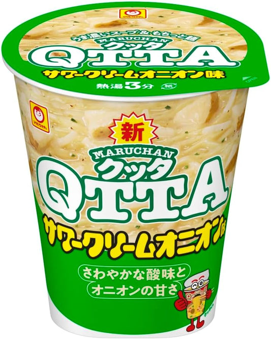 MARUHAN QTTA Sour Cream Onion Flavor (82g x 12pcs / Cup Noodles), Couple Ramen, Instant Ramen, Ramen, Box Buy, Oriental Suisan, Kuta